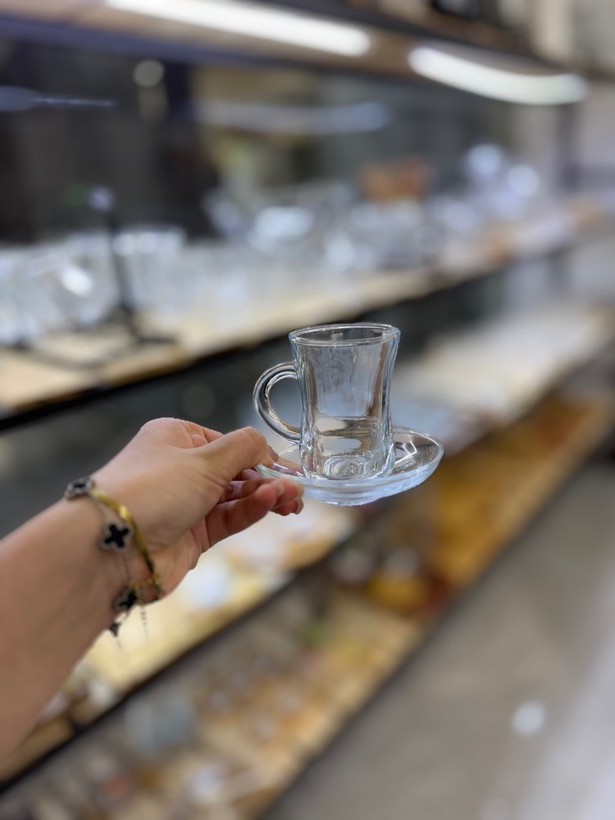 فنجان پاشا باغچه دسته دار